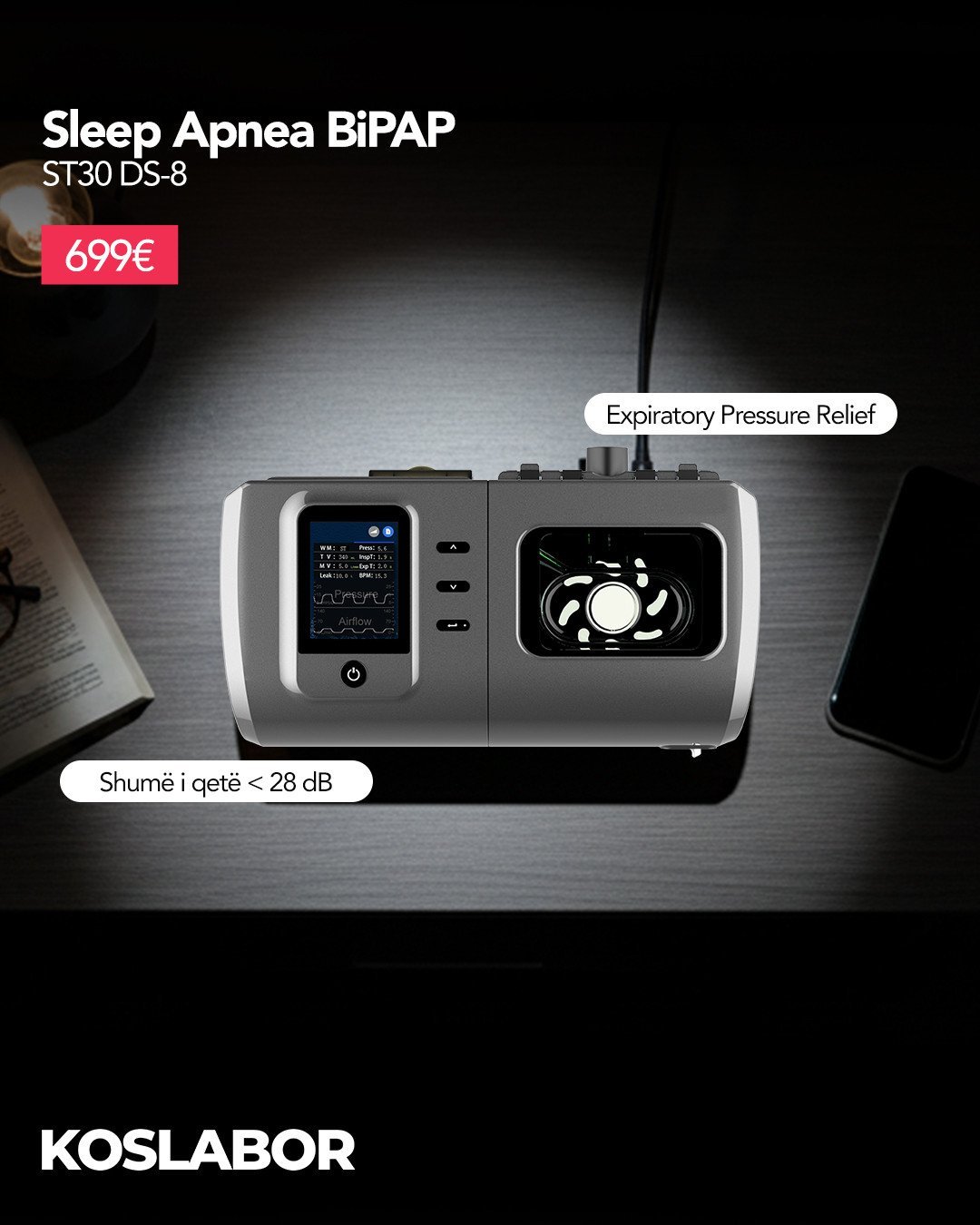 VentMed DS8 – BiPAP Pajisja që ju ndihmon të flini më mirë