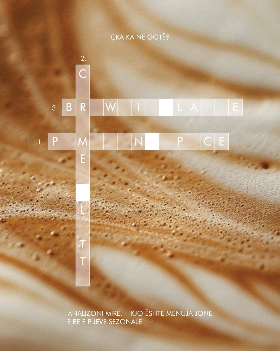 A crossword of taste. Can you solve it?