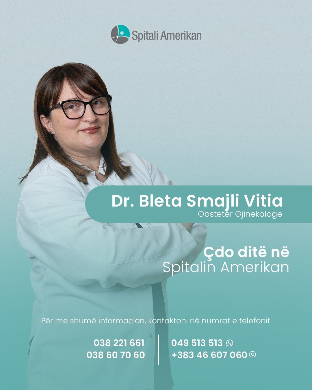 Dr. Bleta Smajli-Vitia Specialiste Obstetër & Gjinekologe