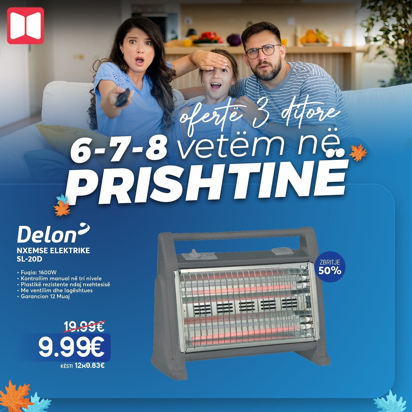 𝐃𝐞𝐥𝐨𝐧 𝐍𝐠𝐫𝐨𝐡𝐞̈𝐬𝐞 𝐄𝐥𝐞𝐤𝐭𝐫𝐢𝐤𝐞 𝐒𝐋-𝟐𝟎𝐃 – zgjidhja më praktike për ditët e ftohta
