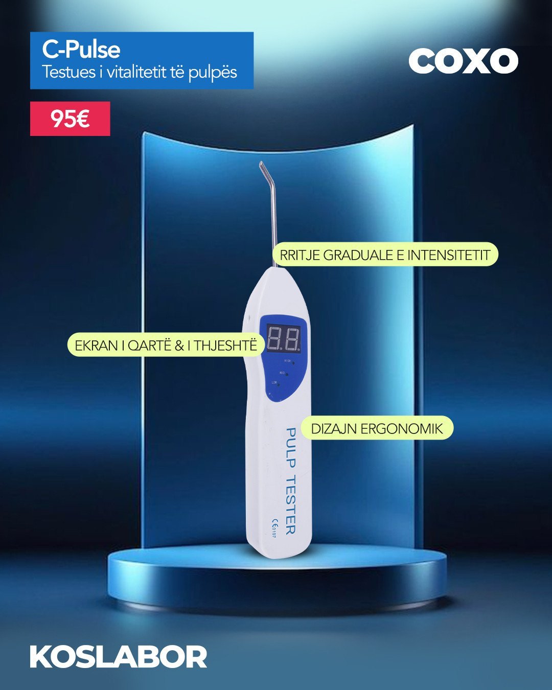 C-Pulse Pulp Tester – Testim i Saktë dhe i Sigurt i Vitalitetit të Pulpës