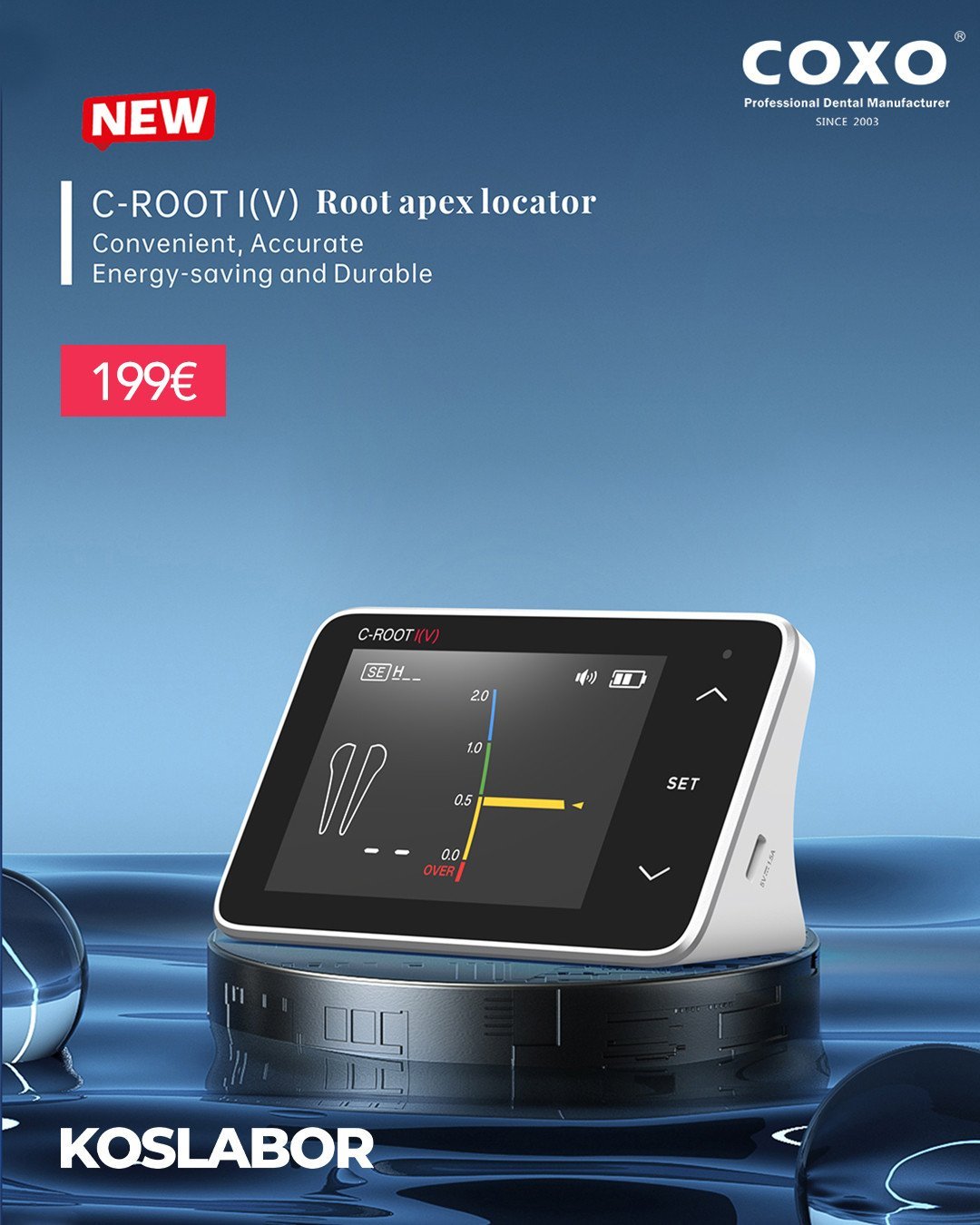 Coxo C-Root V – Apex Locator i Gjeneratës së Re