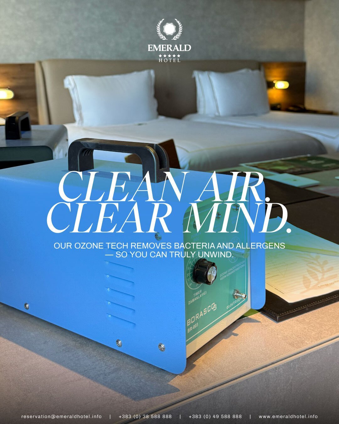 Keep your room air clean, pure, and allergen-free