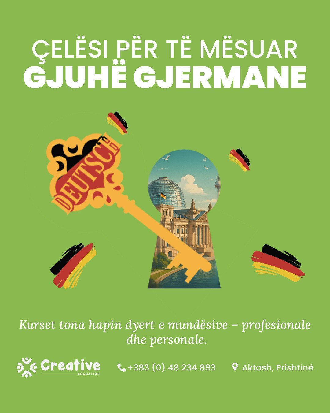 Gjuha gjermane është çelësi për të hapur dyert e së ardhmes