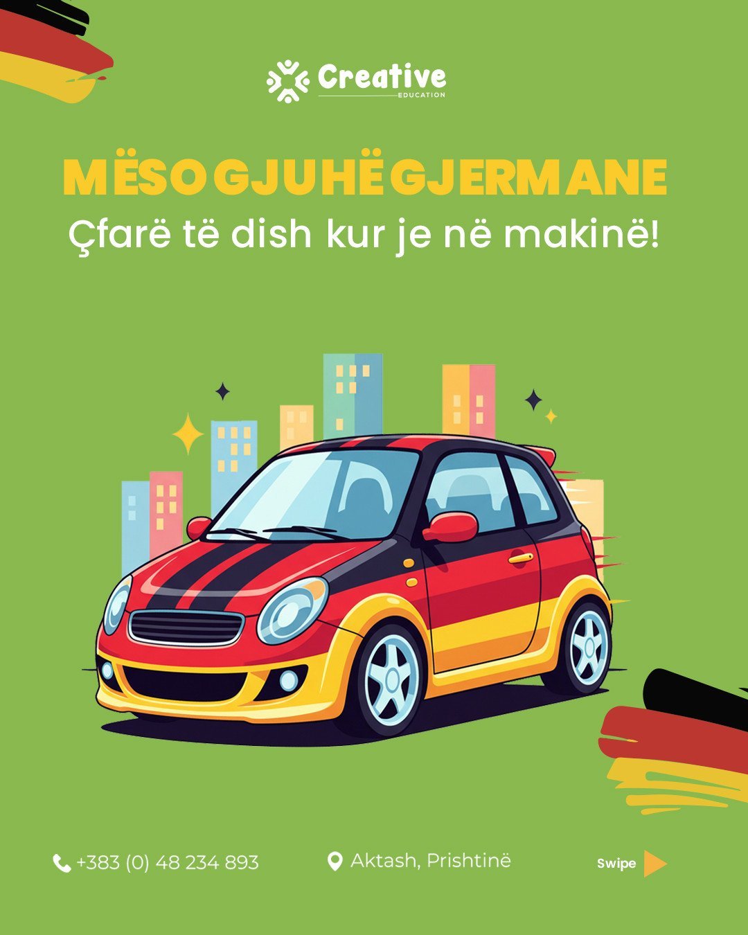 Mëso gjermanisht në vetëm 2 sekonda