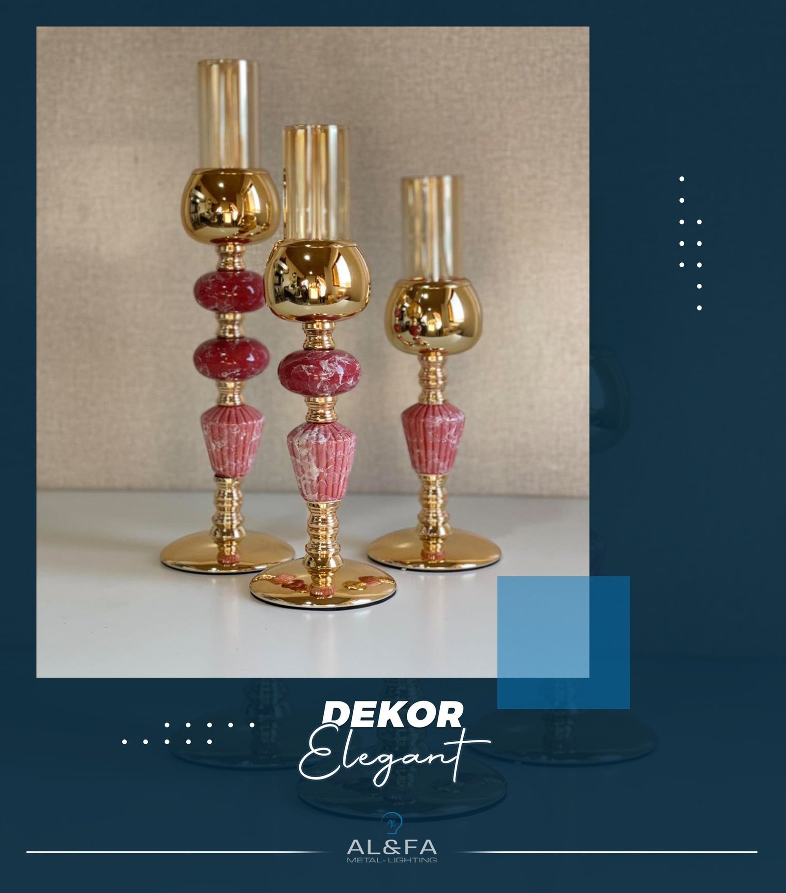 Me bazë të artë që reflekton dritën në mënyrë mahnitëse dhe detaje kristali