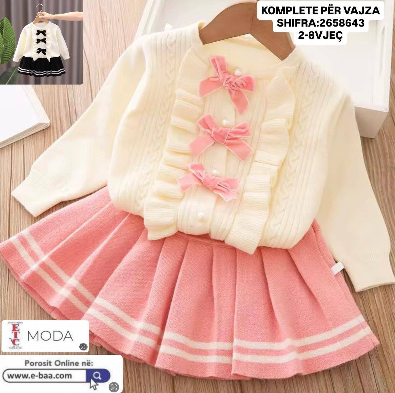 KOMPLETE SUPER TË BUKURA PËR VAJZA 2–8 VJEÇ