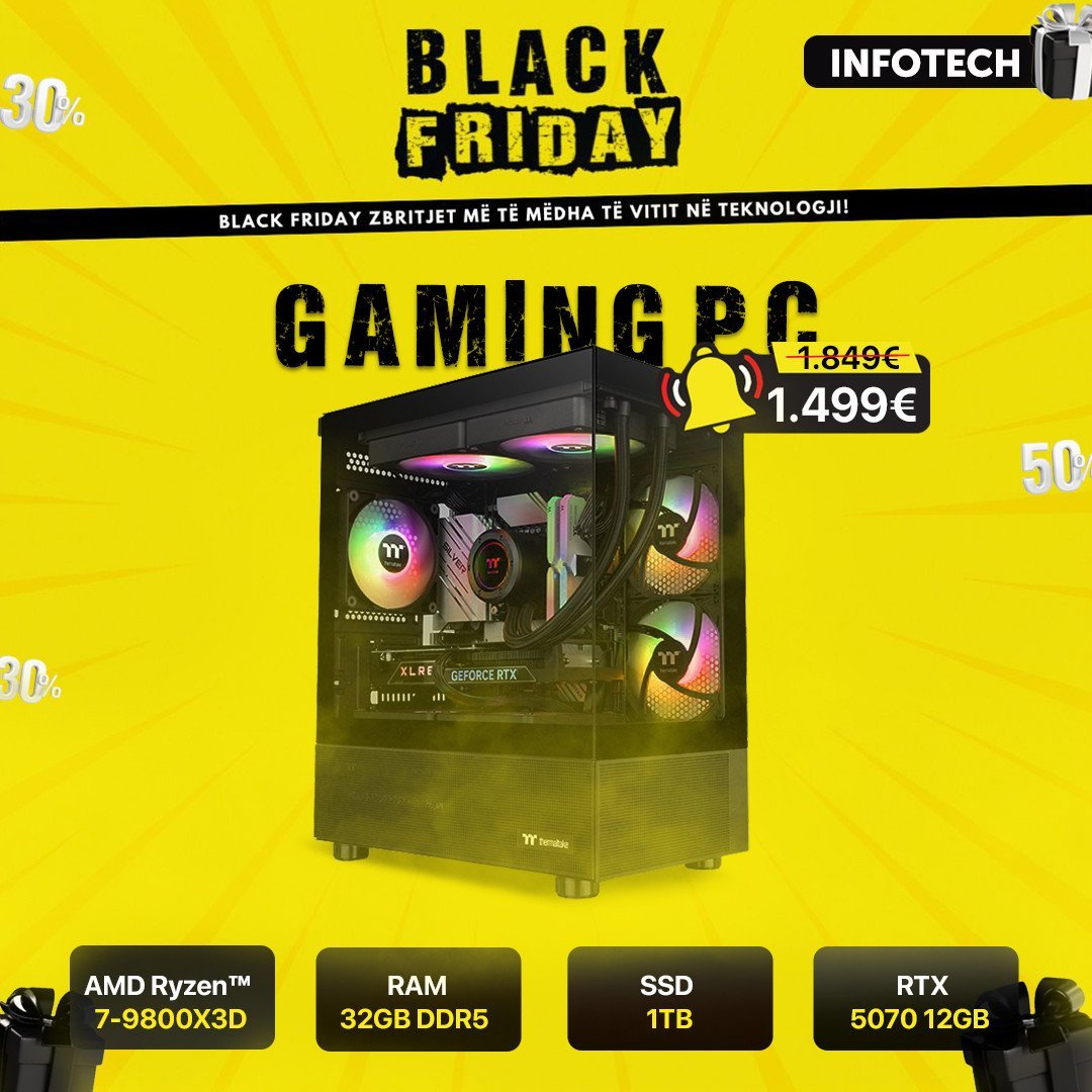 Black Friday - Zbritjet më të mëdha të vitit në TEKNOLOGJI