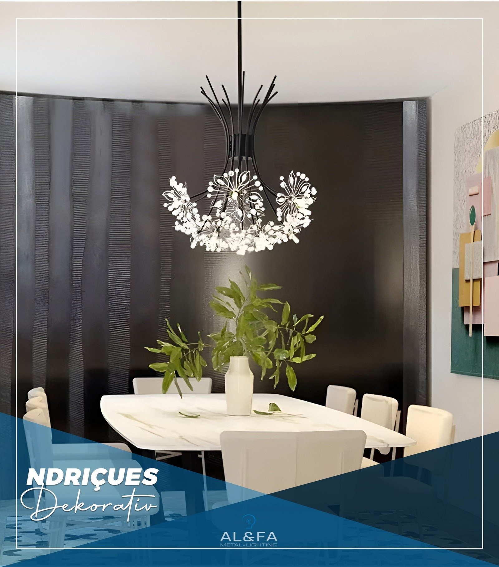 Ky model unik i ndriçimit sjell elegancë, dritë dhe stil modern në çdo ambient