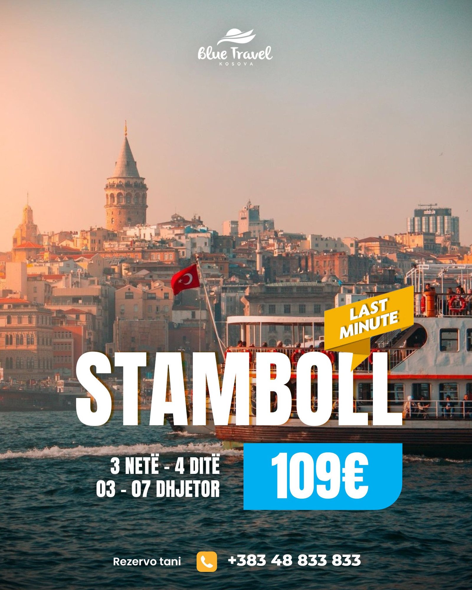 LAST MINUTE! STAMBOLL – 109€ - 4 DITË