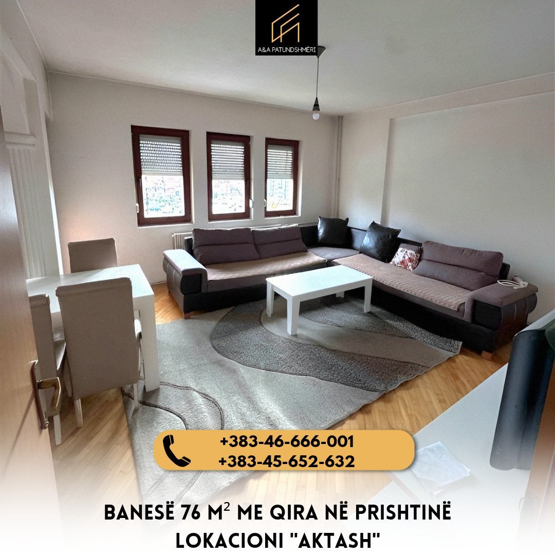 Banesë 76 m² me Qira Prishtinë/Aktash