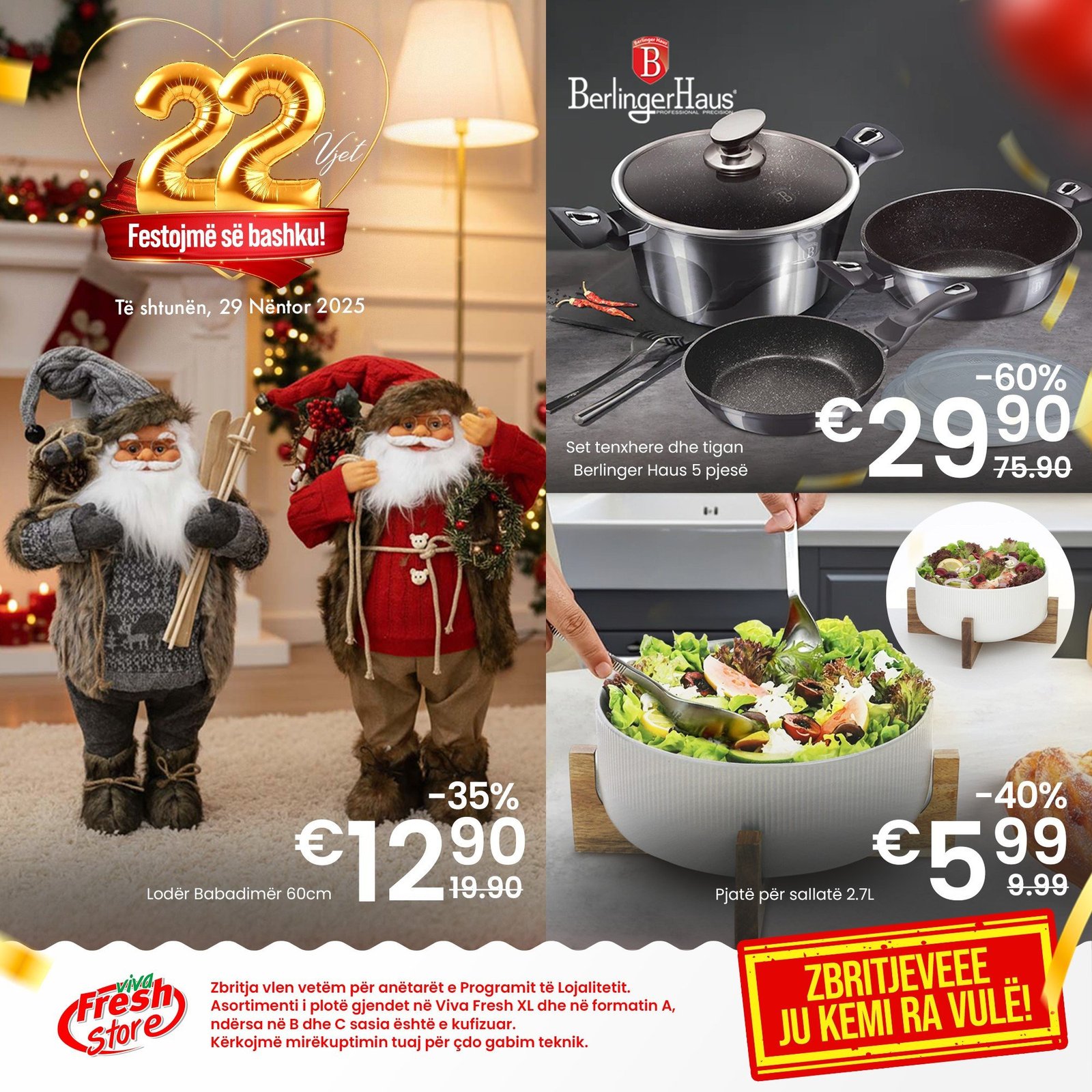 Vetëm të shtunën, me 29 nëntor