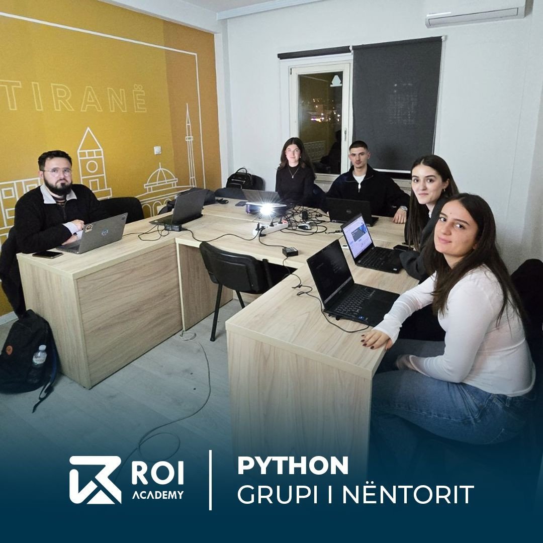 Grupi i nëntorit për Python në ROI Academy ka nisur me energji, fokus dhe shumë motivim