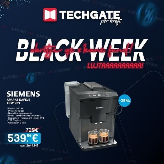 𝐒𝐢𝐞𝐦𝐞𝐧𝐬 𝐓𝐏𝟓𝟏𝟏𝐑𝟎𝟗 – aparati i kafesë