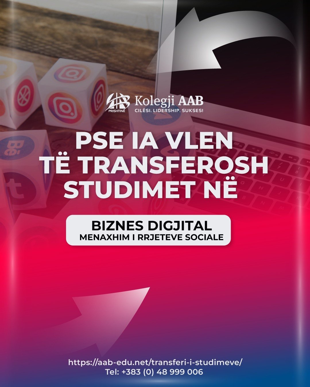 Transferimi në Biznes Digjital me specializim në Menaxhim të Rrjeteve Sociale