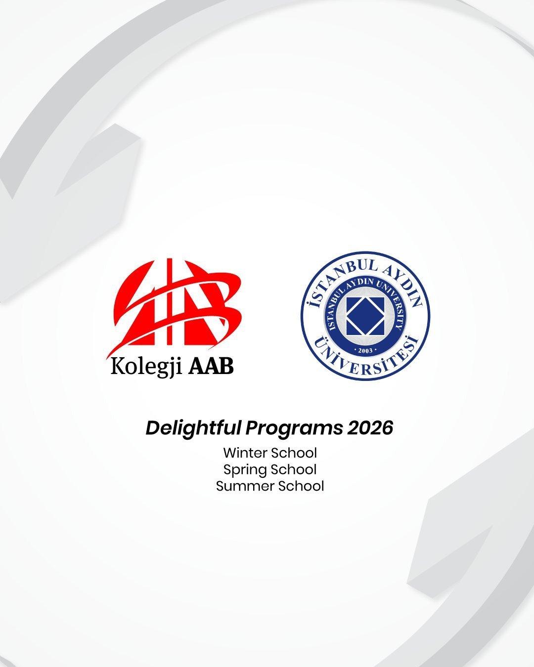 Universiteti Istanbul Aydın hap regjistrimet për “Delightful Programs 2026”