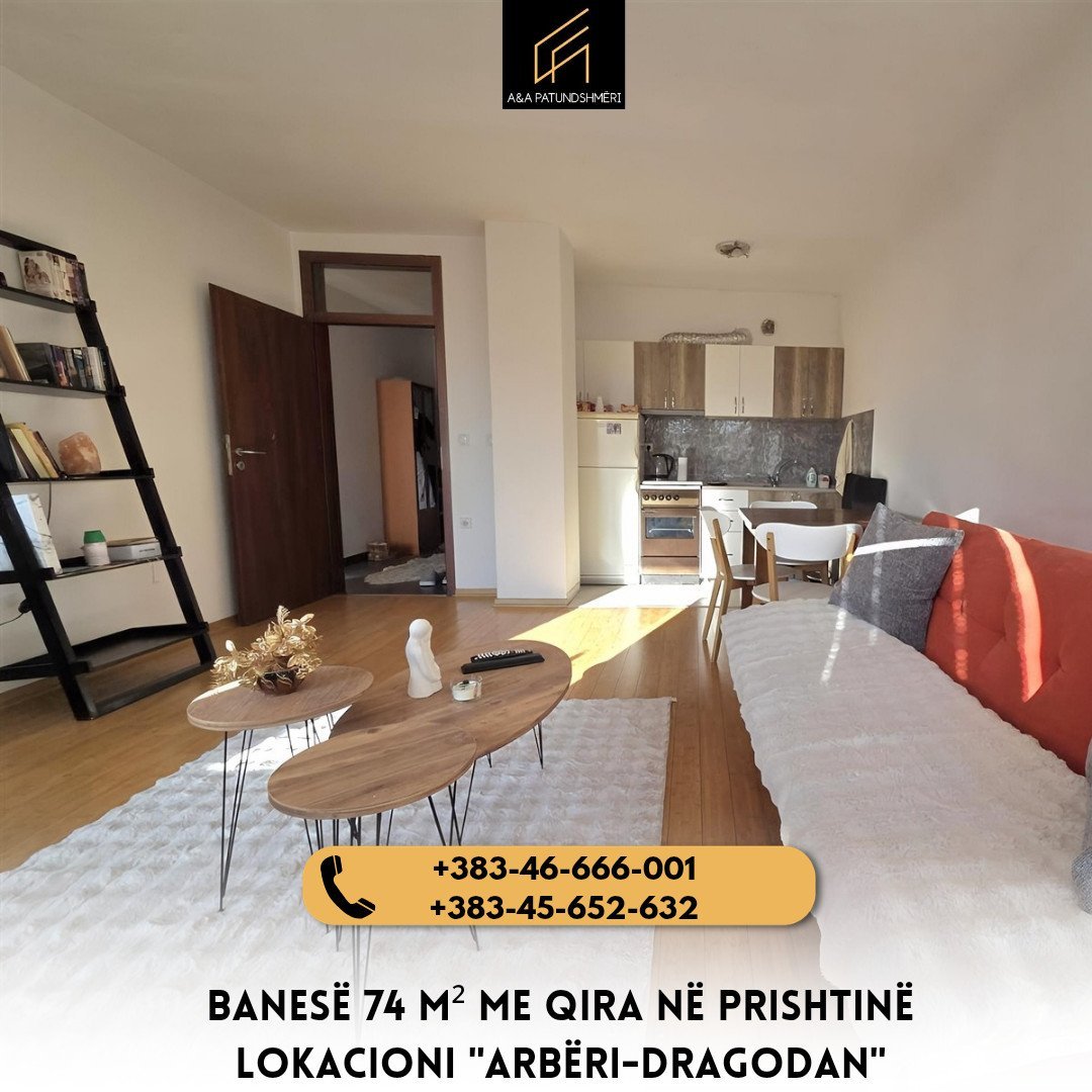 Banesë 74m² me Qira Prishtinë/Arbëri