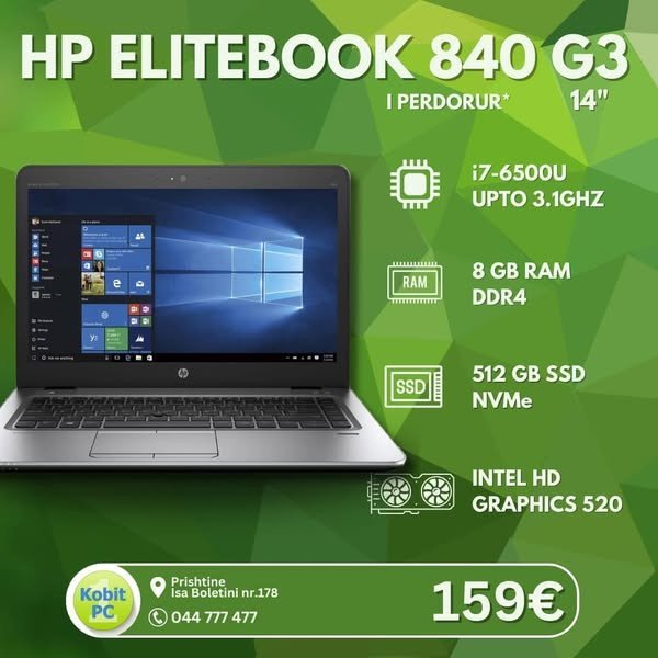 LAPTOP HP Elitebook 840 G3