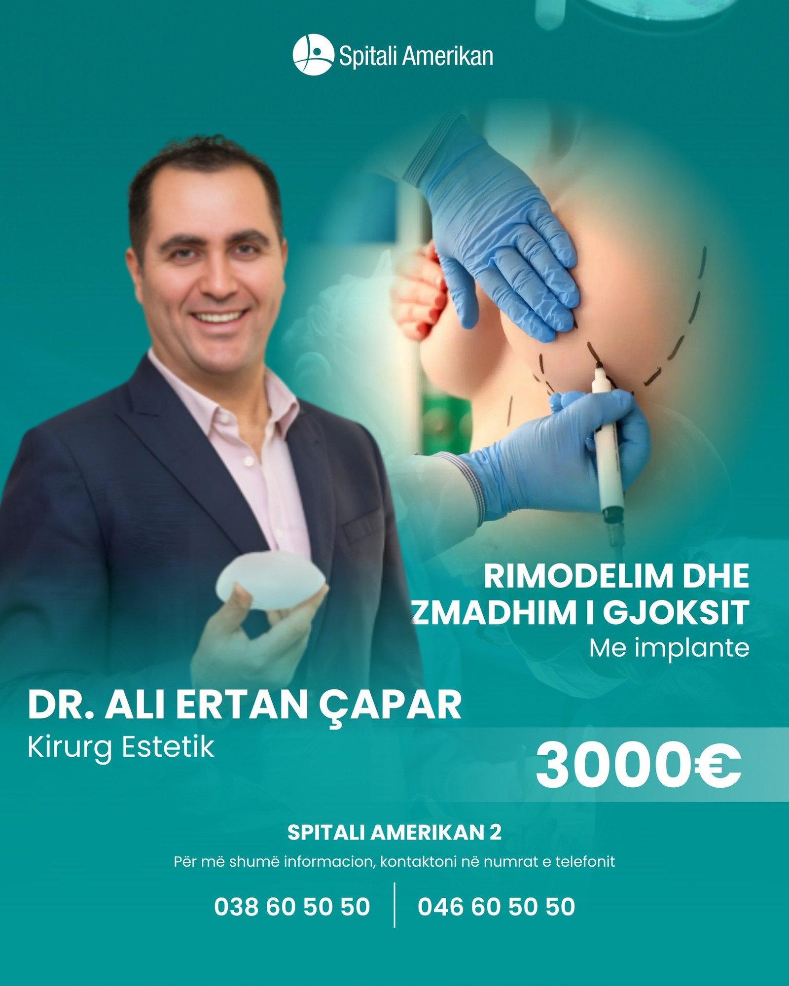 Rimodelim dhe zmadhim i gjoksit me implante