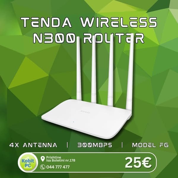 Tenda wireless  n300 router