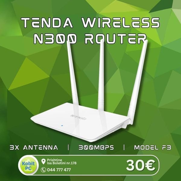 Tenda wireless  n300 router