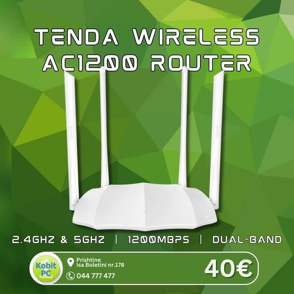 Tenda wireless  AC1200 router