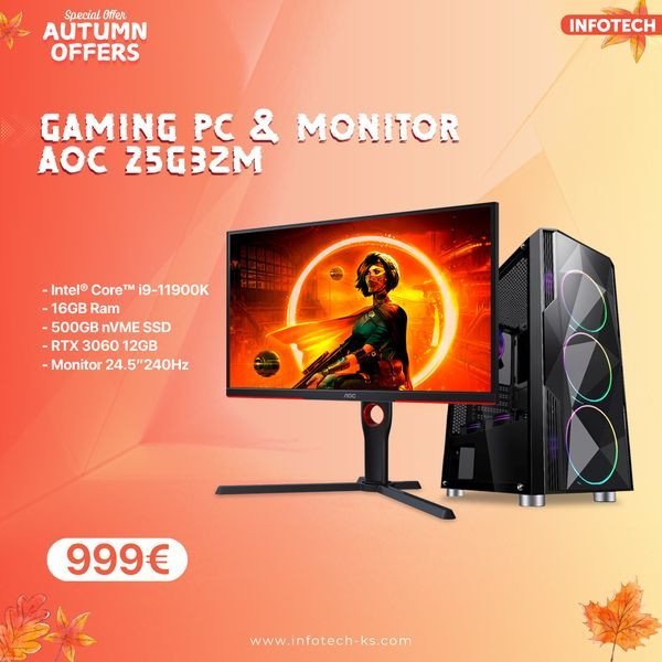 Gaming Pc Monitor AOC25G3ZM