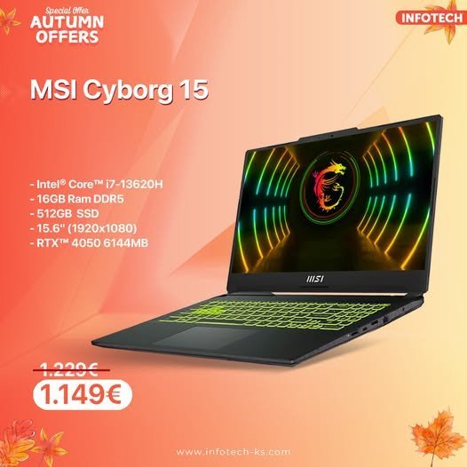 MSI Cyborg 15 A13VE-633XAE