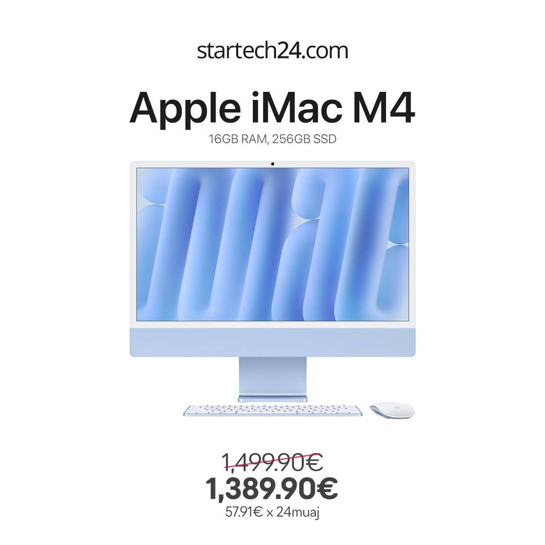 Apple iMac M4 - all-in-one kompjuter elegant