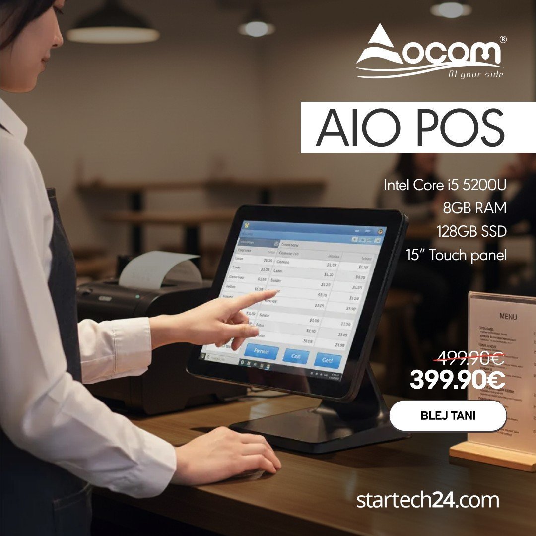 OCOM AIO POS - sistem all-in-one profesional për biznese