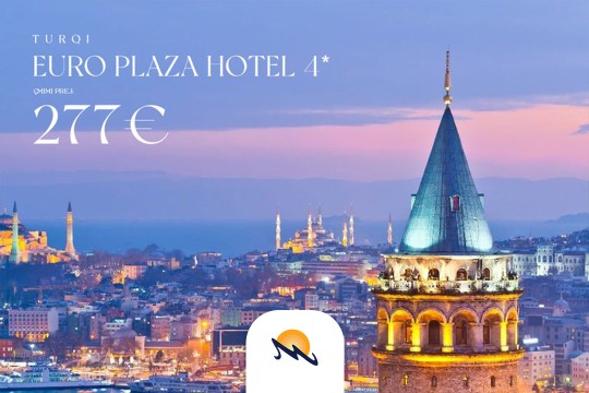 Fibula Travel-EURO PLAZA HOTEL 4*, Stamboll, TURQI!