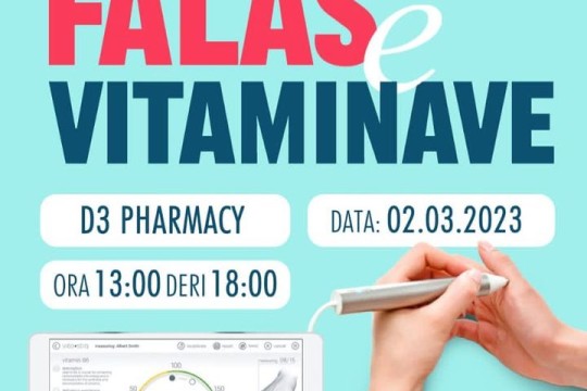 D3 Pharmacy -Matja e vitaminave FALAS