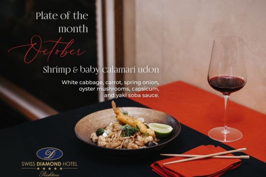 Swiss Diamond Hotel Prishtina -Shrimp and Baby Calamari